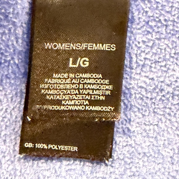 The North Face Womens TKA 100 Glacier 1/4 Zip Fleece Pullover Blue Large - Picture 5 of 6